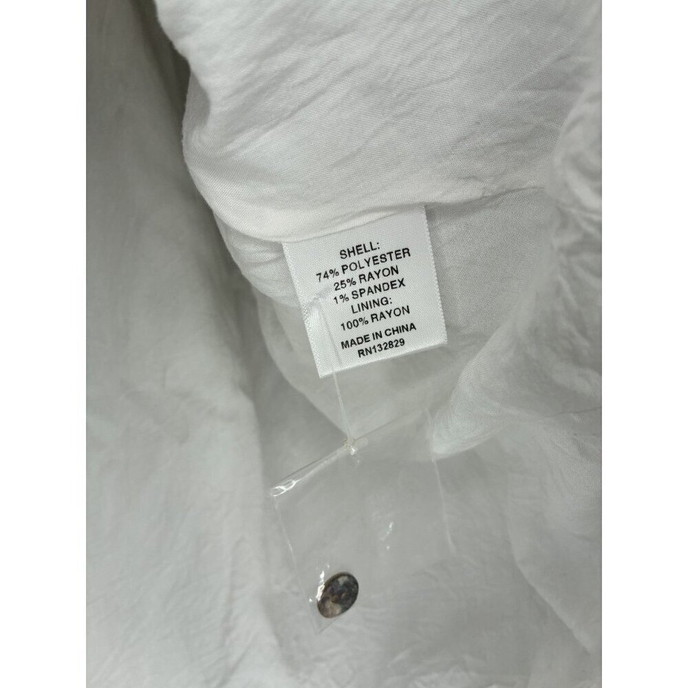 Majorelle Kimmie Mini Dress in White Size Medium Balloon Sleeves - Picture 5 of 8